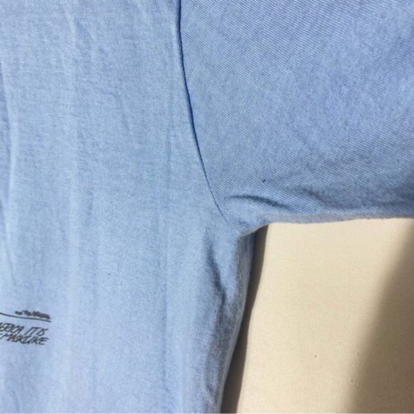 Vintage Tiger Brand Waves Blue Raccoon Graphic Tee T Shirt XL - Picture 7 of 16